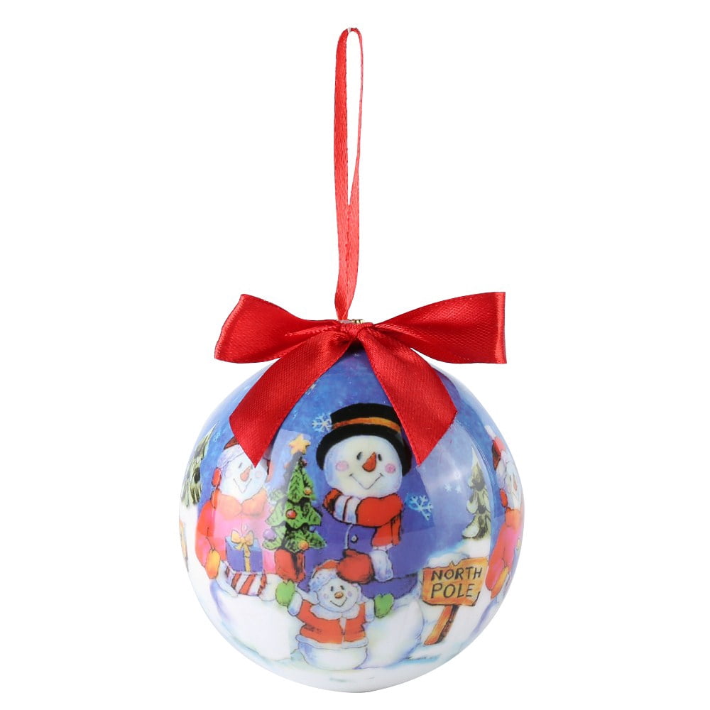 Adorable Christmas Decoration Ball Ornaments Pendants for Xmas Trees Wedding Party Home Decors, 5 Packs