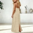 thumbnail image 4 of Kiijoy Girls Sleeveless Backless Maxi Dress Solid Loose Spaghetti Strap Dress, Sizes 7-8, 4 of 4