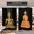 thumbnail image 2 of Oriental Furniture 6 ft. Tall Double Sided Thai Buddha Room Divider - 3 Panel, 2 of 5