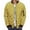 Yellow, variant on Men's Padded Jackets Winter Full Zipper Outwear Casual Windproof Warm Coat Clothes