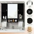 thumbnail image 5 of 35'' x 28'' Modern Wall Mounted Bathroom Storage Cabinet, Bathroom Wall Cabinet with Mirror, Medicine Cabinet with Towels Bar, 5 of 6