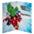 thumbnail image 2 of American Greetings Marvel Avengers Birthday Card for Kids (Epic Heroes), 2 of 3