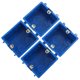 thumbnail image 1 of IDEANATEGRATE 4Ud Caja Para Conexión De Cables Con Material PVC Duradero Azul, 1 of 5