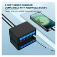 thumbnail image 3 of Universal 65W Multi USB Charger Quick Charge QC3.0 PD Charge Station ,Multi-Device Charger, 3 of 7