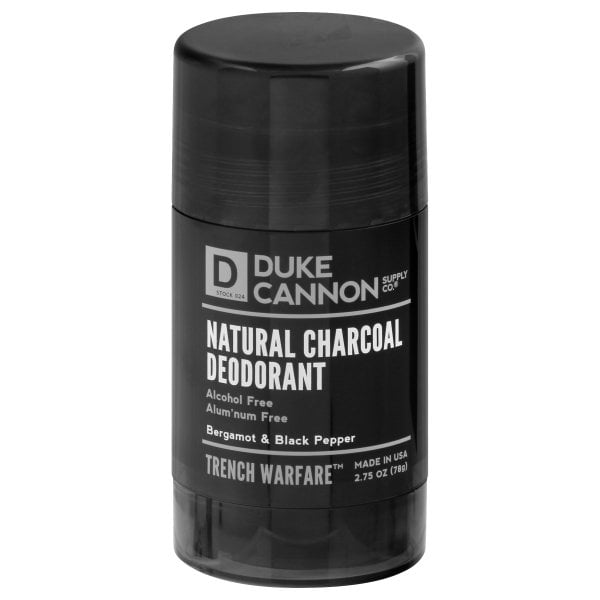 Duke Cannon Natural Charcoal Deodorant Bergamot & Black Pepper, 2.75 oz