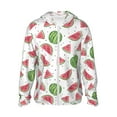 thumbnail image 2 of Lsque Hand Drawn Watermelon UPF 50+ Lightweight Sun Protection Men's Women's Long Sleeve Shirt, Hoodie Performance -3X-Large, 2 of 9