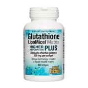 Natural Factors Glutathione LipoMicel Matrix, 300 mg, Offers Higher Absorption & Powerful Antioxidant Support, 60 Softgels