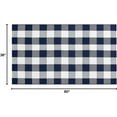 thumbnail image 2 of AllWays Plaza Cotton Buffalo Plaid Rug 27.5"x43" Navy Blue and White Checked Rug Washable Doormats Indoor Outdoor Rugs for Layered Front Door Mats, Porch, Kitchen, Farmhouse, Entryway, 2 of 16