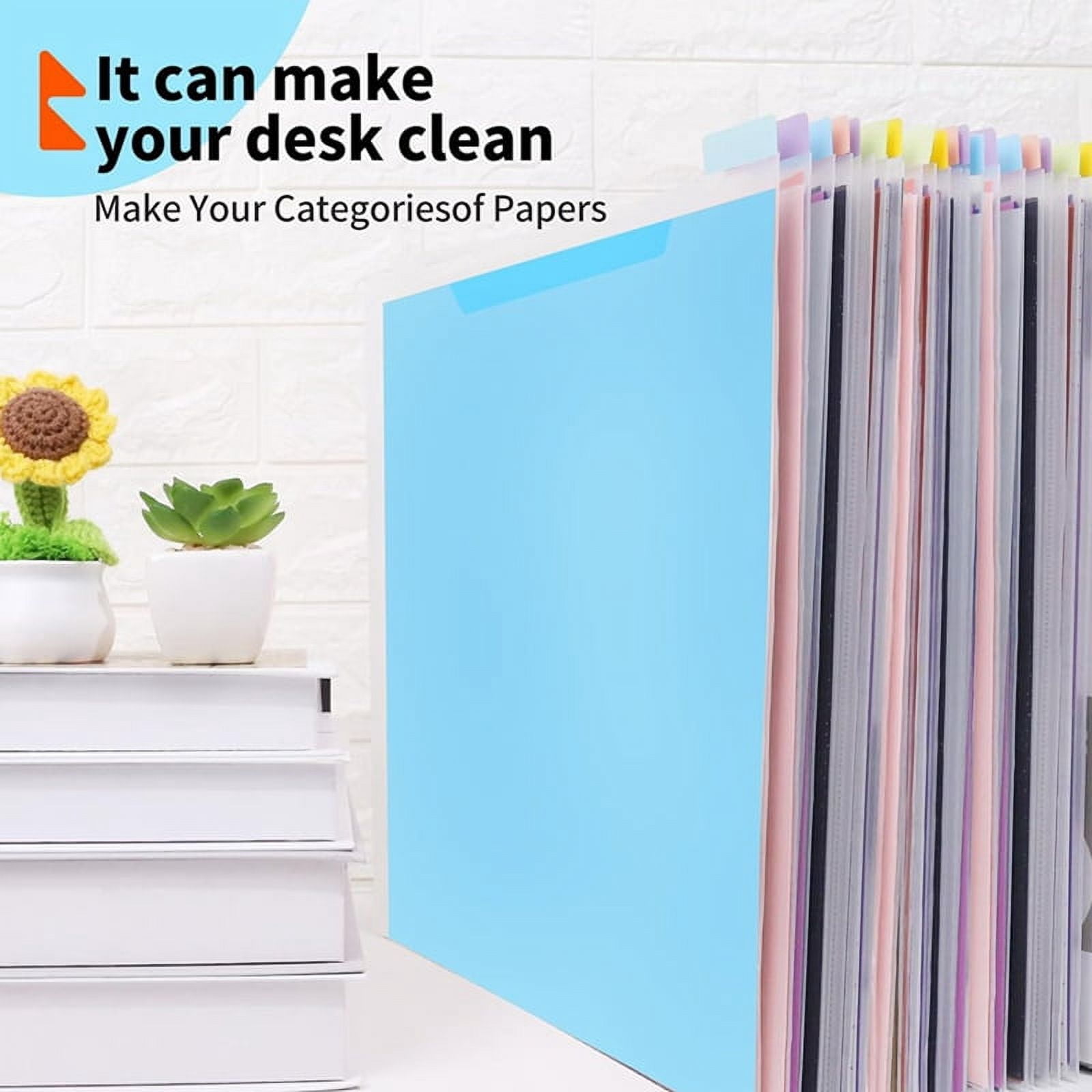 Scrapbook Paper Storage Organizer 12x12Inch Clear Storage Organizer with Adhesive Index Tabs for Scrapbook Paper Vinyl A