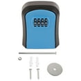 thumbnail image 2 of Combination Lock Box Key Lock Box Combination Lock Box Wall Mounted Waterproof Lock Box Inside And Outside Key Storage Box Combination Padlocks, 2 of 7