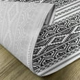 thumbnail image 5 of Ambesonne Ethnic Place Mats Set of 4, Oriental Tribal Moroccan, Standard Size, Charcoal Grey White, 5 of 6