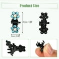 thumbnail image 6 of Unique Bargains 12 Pcs Mini Hair Claw Clip Small Rhinestone Hair Clips Metal Little Hair Clips for Women and Girl Blue, 6 of 7
