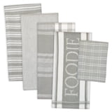 DII Buffalo Check Dishcloth & Dishtowel Set | Red/Black Checkered Kitchen Linens 3 PC