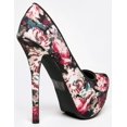 thumbnail image 3 of Qupid MADY-23 High Heel Floral Pump, 3 of 4