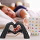 thumbnail image 4 of Escultura de Manos de Corazón, Adorno de Escultura de Mano Brillante Resina Amor Gesto decorativa Para Mesa de Café, 4 of 7