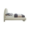 thumbnail image 6 of Meridian Furniture Madrid Cream Velvet Queen Bed, 6 of 7