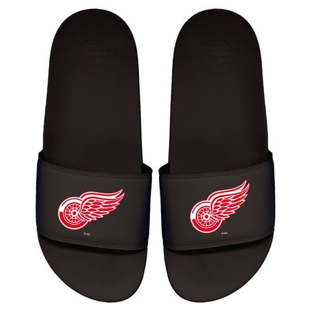 

Men s ISlide Black Detroit Red Wings Primary Logo Motto Slide Sandals