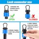 thumbnail image 5 of Tapón de extremo de tubería de riego por goteo de 12 piezas, accesorio de tapa de extremo universal de 1/2 pulgada, compatible con 16-1, azul y negro, 5 of 5