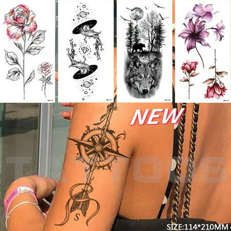 Waterproof Temporary Tattoo Sticker Body Art Arm Fake Sleeve Tatoo for Adults | Walmart Canada Waterproof Temporary Tattoo Sticker Body Art Arm Fake Sleeve Tatoo for Adults | Walmart Canada