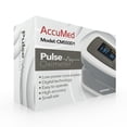 thumbnail image 6 of AccuMed CMS-50D1 Finger Pulse Oximeter Blood Oxygen Sensor SpO2 for Sports and Aviation. Portable and Lightweight with LED Display, 2 AAA Batteries, Lanyard and Travel Case (Blue), 6 of 6