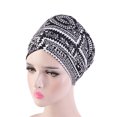 thumbnail image 2 of Cabeza de moda Wrap Bohemio Colors Surtido Colors Pirate Hat Boho Accesorios para el cabello Bonnón Valentín Día Regalos para mujer Tandilla de cabeza blanca Blanca Inevent AP008221-15, 2 of 6