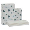 Boardwalk® Structured Multifold Towels, 1-ply, 9 X 9.5, White, 250/pack, 16 Packs/carton