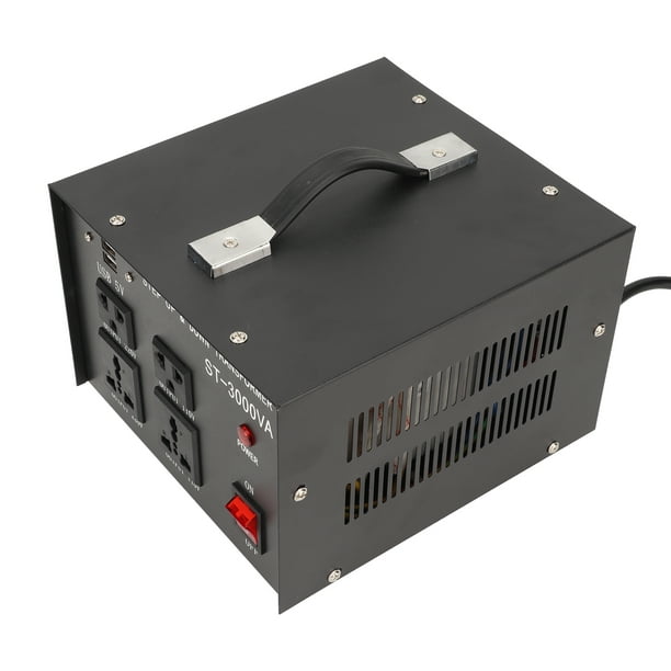 Transformador Reductor Elevador De 5000W, Convertidor De Voltaje CA-CA Con Protección De Circuito, Cobre De Alta Conductividad, Múltiples Enchufes