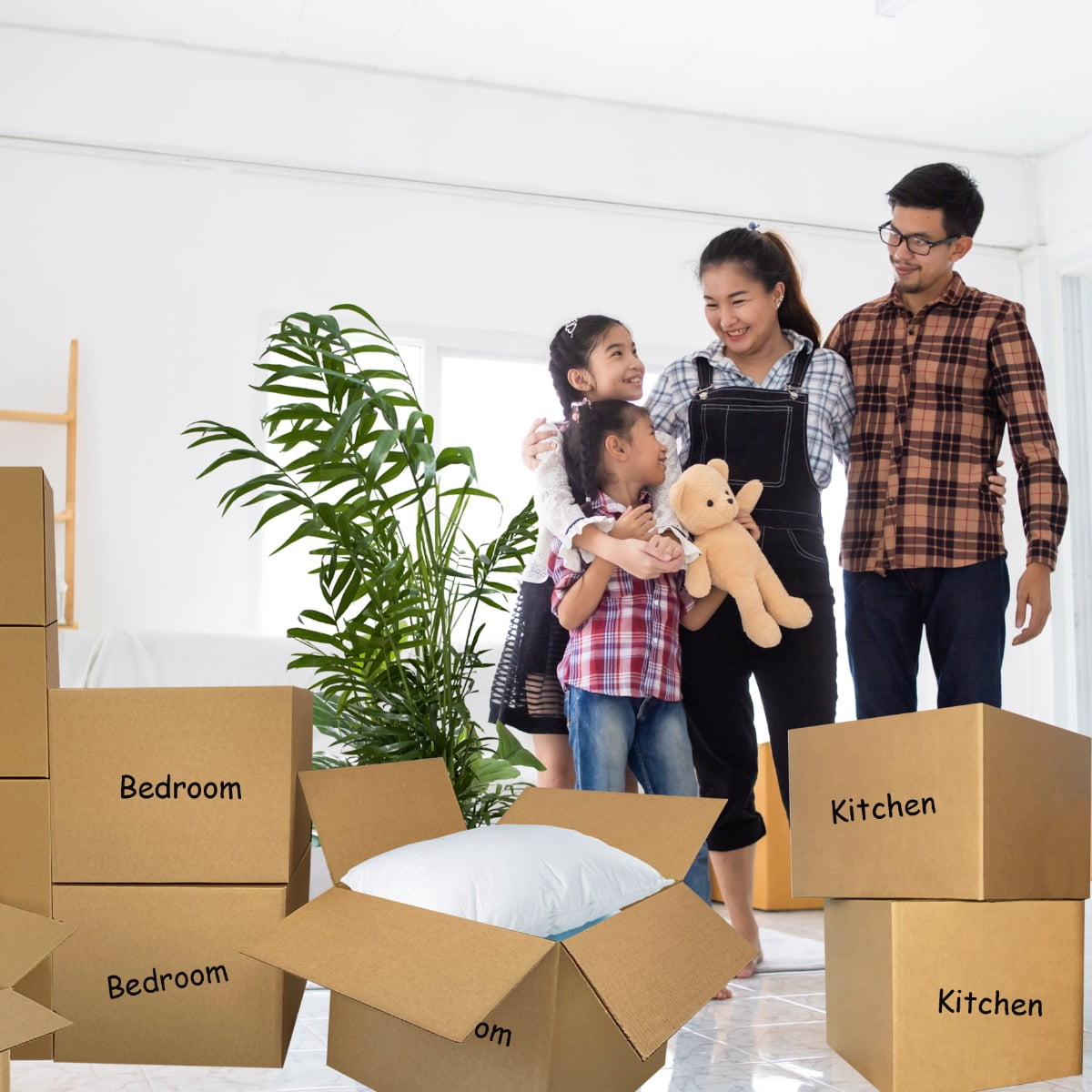 UBMOVE 8 Room Economy Kit 94 Boxes, Moving Supplies Tape & Markers