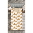 thumbnail image 3 of Ambesonne Motorcycle Quilted Bedspread Set 2 Pcs, Sketchy Choppers, Twin Size, Pale Brown White, 3 of 3