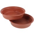 thumbnail image 1 of 2 macetas de plástico rojo para interior, bandejas y platos para flores., 1 of 6
