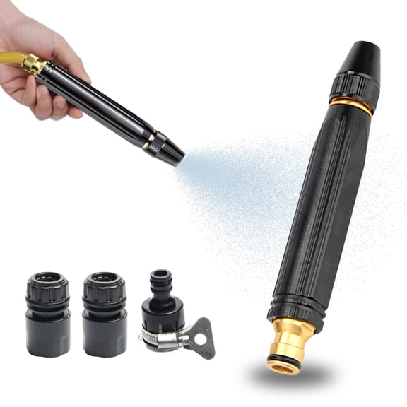 Upgrade Heavy Duty Adjustable High Pressure Hose Nozzle, 2026 New Jet Nozzle Power Washer for Garden Hose, Portable Home High Pressure Car Wash Water Gun for Plant Watering Lawn Car