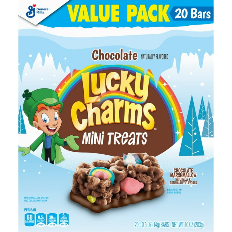 Lucky Charms Chocolate Mini Treat Bars, Winter Edition, Value Pack