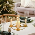 thumbnail image 5 of PuSpu Christmas Iron Metal Candlestick Candlelight Dinner Decorations Christmas Home Romantic Table Decorations Candle Bend Candle Holders Bent 5 Heads, 5 of 6