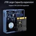 thumbnail image 3 of 2230 M.2 NVMe SSD Enclosure 10Gbps M.2 to USB 3.2 Gen 2 10Gbps Case Build-in Cooling Fan for Laptop Computer Game Camera, 3 of 7