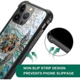 thumbnail image 5 of Case for iPhone 13 Pro Case, Graphic Design Case for Girl Boy Soft Silicone Hard Acrylic Shock Protection Designed Case for iPhone 13 Pro Stained Glass Sea Turtle Window Art Pattern, 5 of 7