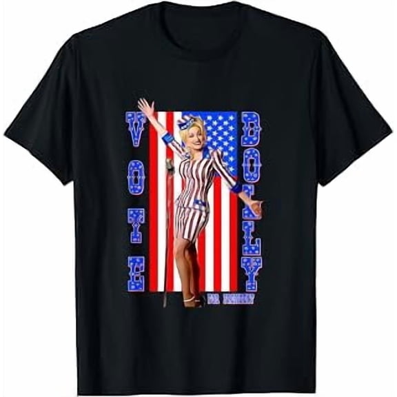 Dolly For President Political Country Music T-Shirt