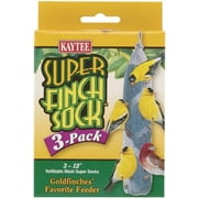 Kaytee Super Finch Socks Refillable Mesh Super Socks Seeds Not Included 3 Count Pack of 3