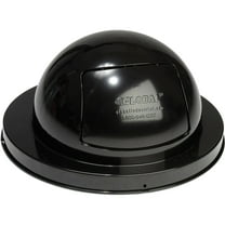 Global Industrial Steel Dome Lid For 36 Gallon Trash Can Black