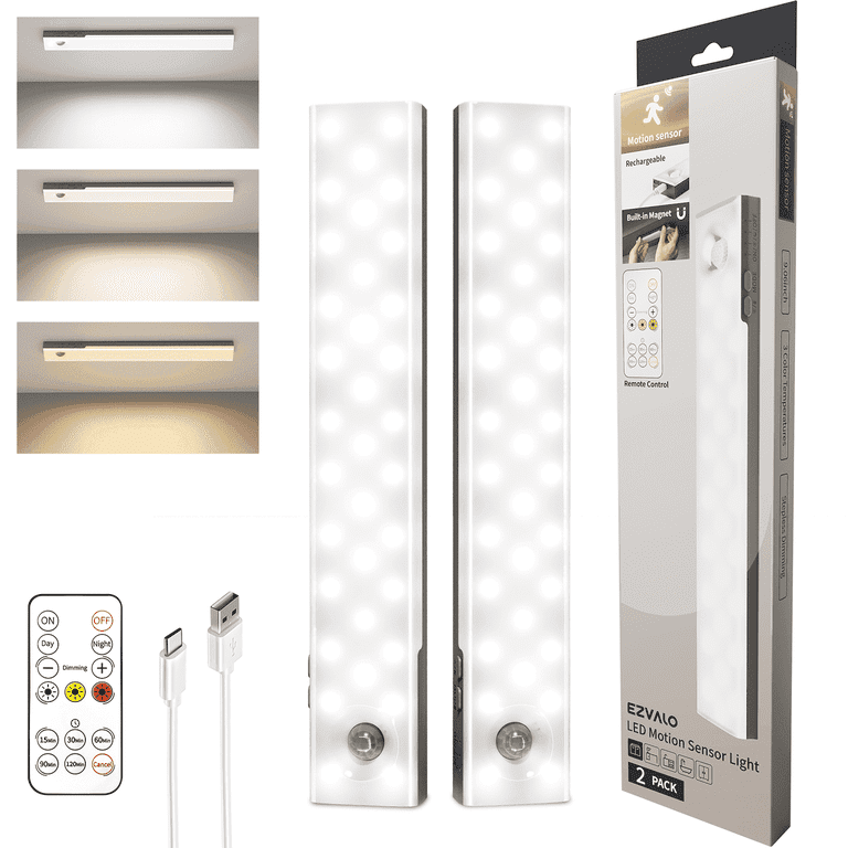 EZVALO 56 LED Under Cabinet Light with Remote 2-Pack photo 1