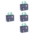 thumbnail image 4 of 4 Bolsas de regalo de Navidad Strade Fareast Limited multiusos reutilizables ligeras no tejidas Azul 32 cm x 25 cm x 17 cm, 4 of 8