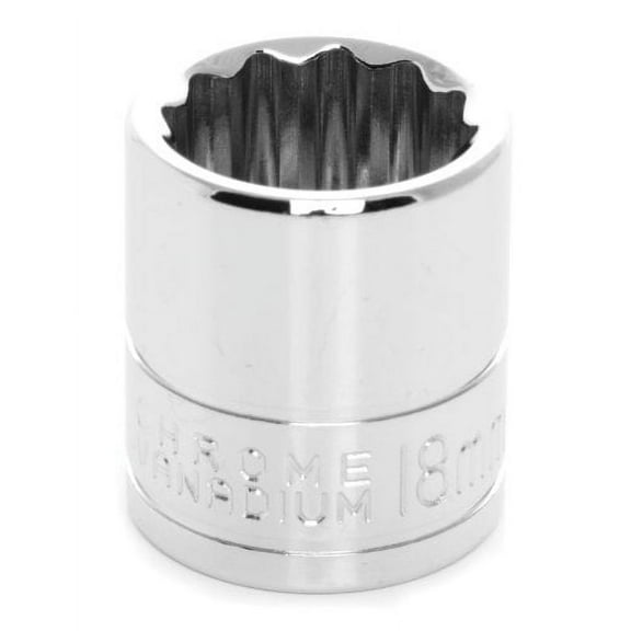 Wilmar W38818 3/8" Drive 12-Point Socket, 18mm