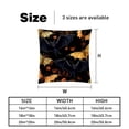 thumbnail image 5 of Bats Velvet Throw Covers Pillow Inserts - Set of 2 Decorative Pillows with Unique Patterns for Home Decor, Couch, Bed - 16x16, 18x18, 20x20 Inches, 5 of 6