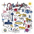 thumbnail image 3 of Zaman, Farida 15x15 Black Modern Framed Museum Art Print Titled - Washington, 3 of 5