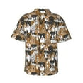 thumbnail image 3 of Haiem Cute Puppy Printed Hawaiian Shirt for Men - Men’s Casual Beach Summer Shirts - Stretch Fabric with Modern Fit-Small, 3 of 9