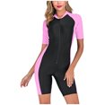 thumbnail image 2 of Whlbf 3mm Shorty Wetsuit Womens, Full Body Diving Suit Front Zip Wetsuit for Diving Snorkeling Surfing Swimming, 2 of 6