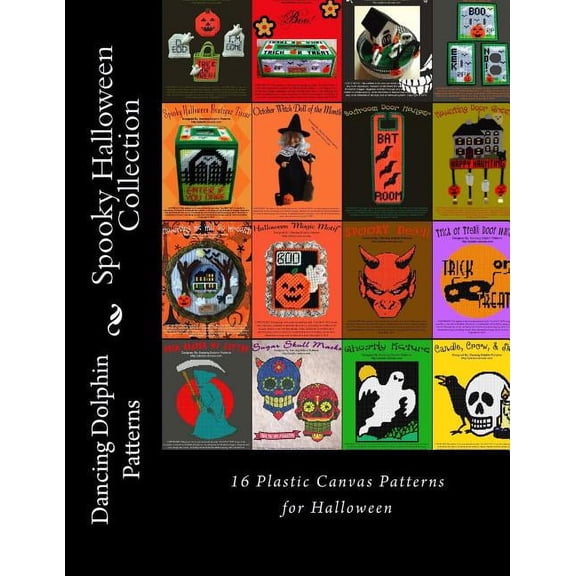 Spooky Halloween Collection: 16 Plastic Canvas Patterns for Halloween (Paperback)