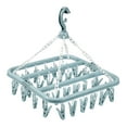 thumbnail image 1 of Perchero de 32 pinzas para ropa, organizador de ropa, portátil, multifunción, con pinzas y Azul, 1 of 8