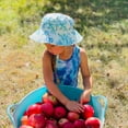 thumbnail image 7 of JAN & JUL Quick Dry Bucket Hat for Swimming, Beach Hat with Sun Protection for Toddlers (M: 6-24 Months, Blue Coral), 7 of 7
