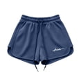 thumbnail image 3 of cocolona Womens Summer Casual Loose Athletic Shorts Solid Color Elastic Waist Drawstring Gym Running Shorts with Pocket, 3 of 5