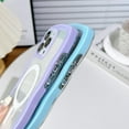 thumbnail image 5 of Compatible for iPhone 15 Pro Max Case Magsafe, Wave Phone Case Cute Water Ripple Candy Colors Frame Shockproof for iPhone 15 Pro Max Phone Case for Women 6.7 Inch - Light Blue, 5 of 9